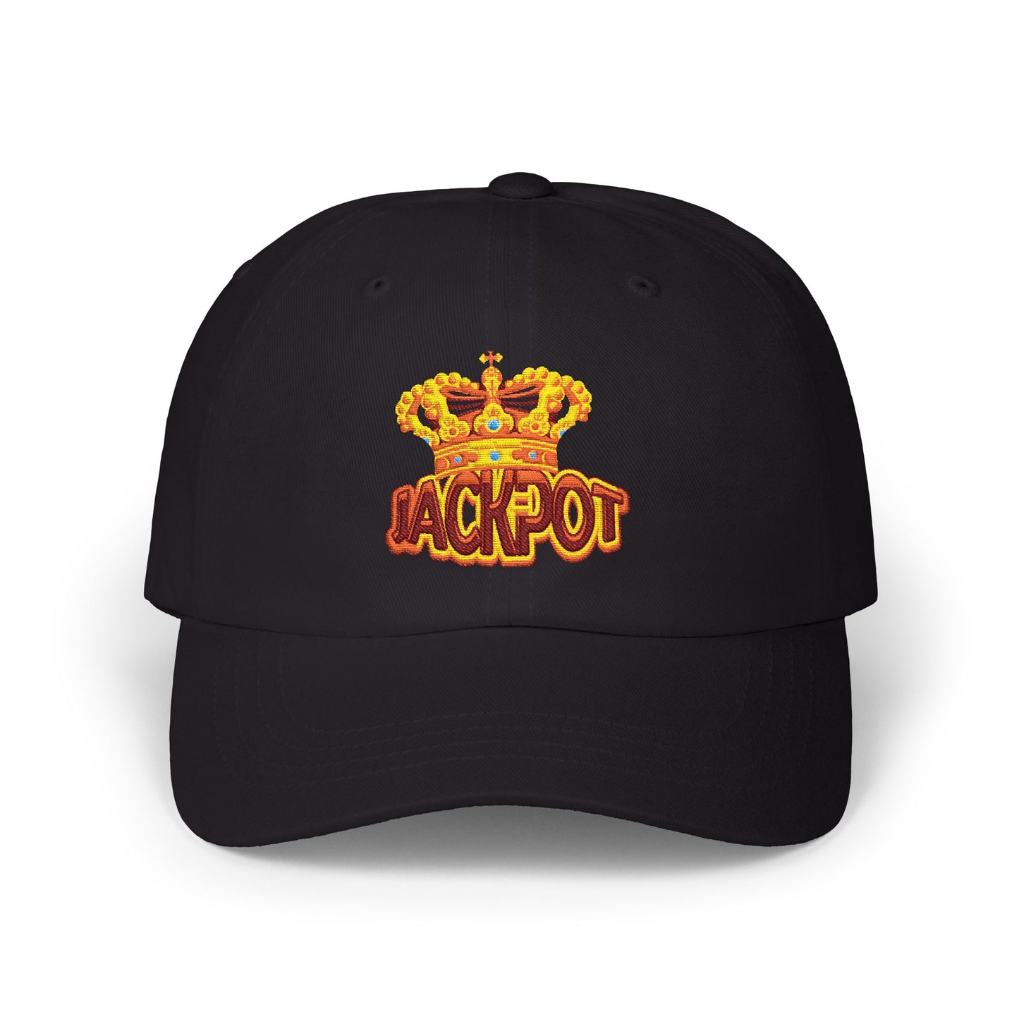 Dad Cap — 'Jackpot King' Crown Embroidery Baseball Hat