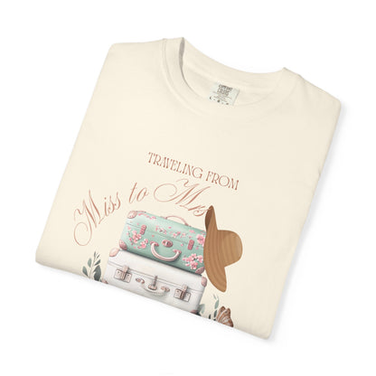 Traveling From Miss to Mrs Bridal T-shirt