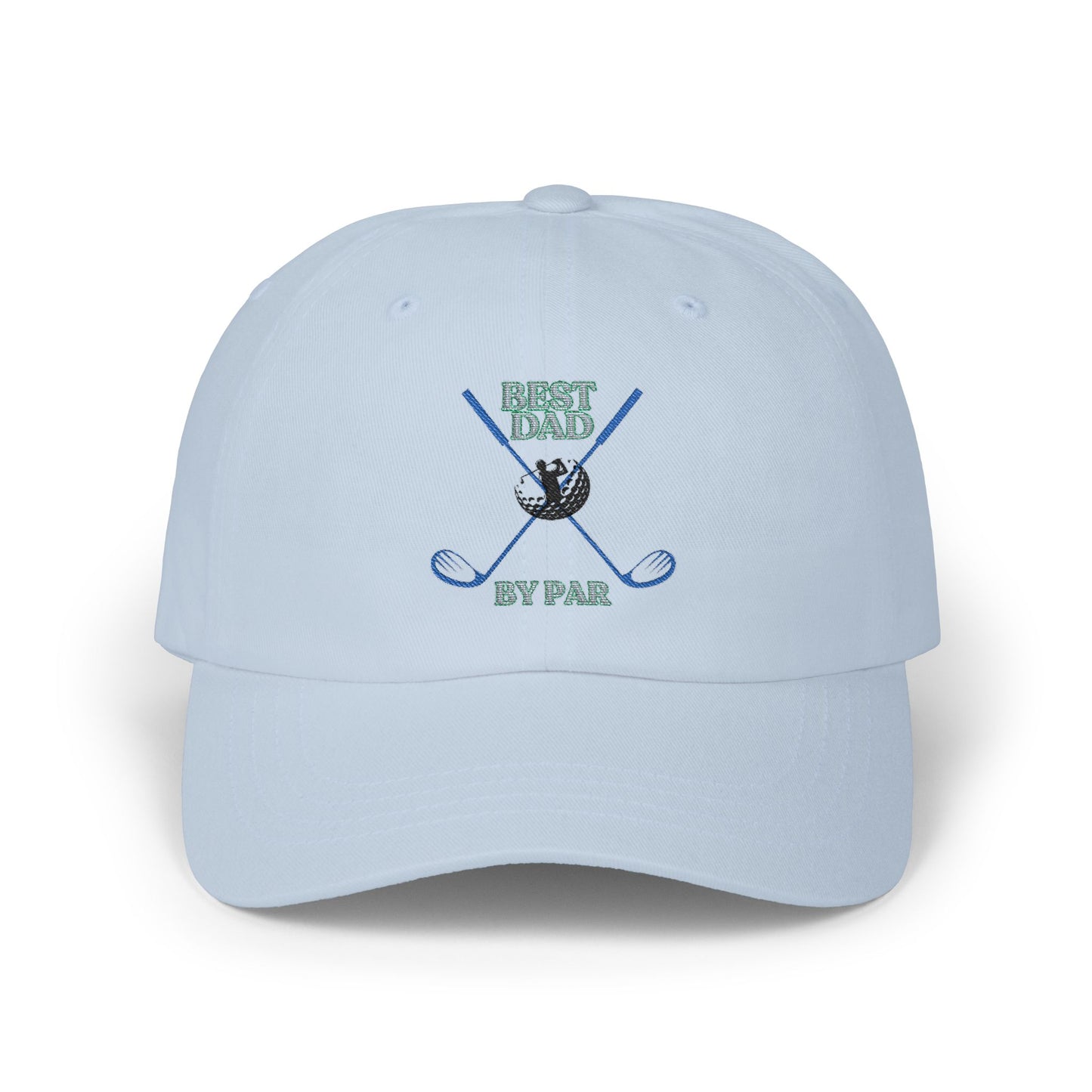 Golf Dad Cap — "Best Dad By Par" Baseball Hat