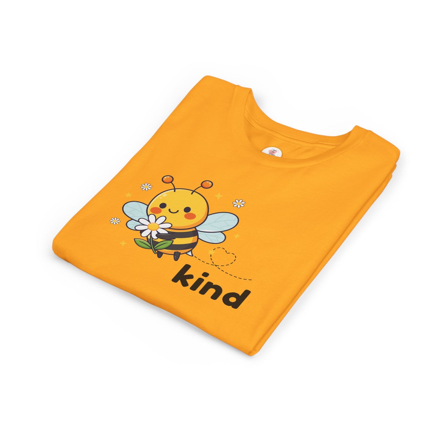 Kids Bee "Kind" T-Shirt — Cute Bumblebee Graphic Youth Tee