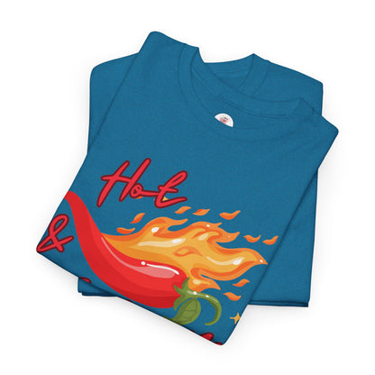 Hot & Spicy T-Shirt — Flaming Chili Pepper Graphic Tee