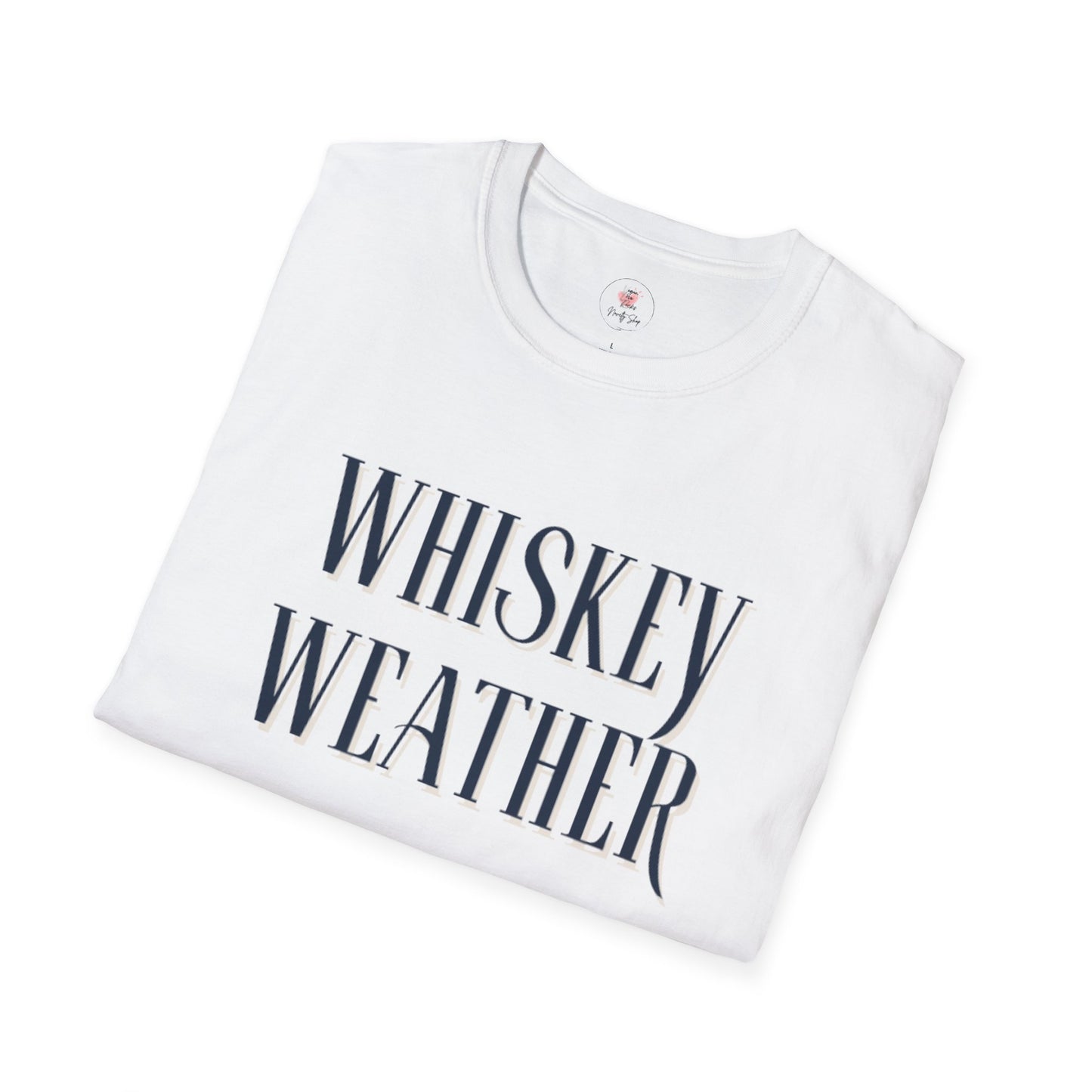 Whiskey Weather T-Shirt – Vintage Script Fall Drinking Tee