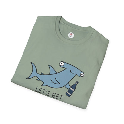 Hammerhead Shark "Let’s Get Hammered" Graphic T-Shirt