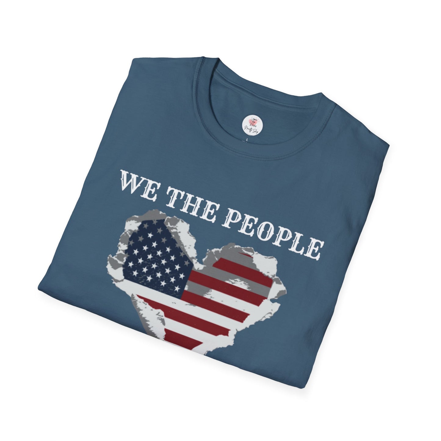 We The People T-Shirt — American Flag Heart, 250 Years of Freedom Patriotic Tee
