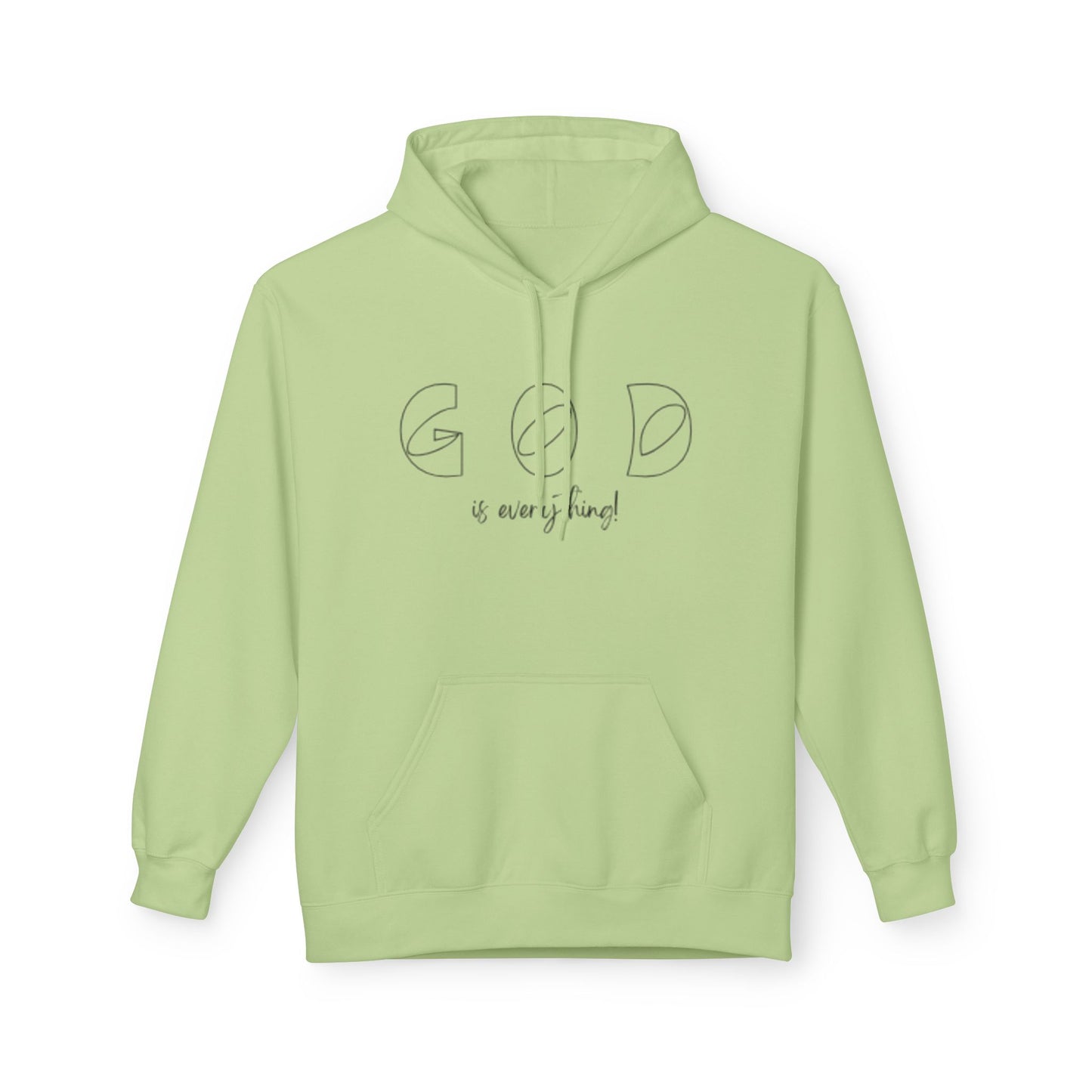 God Is Everything Minimal Faith Hoodie — Inspirational Christian Pullover