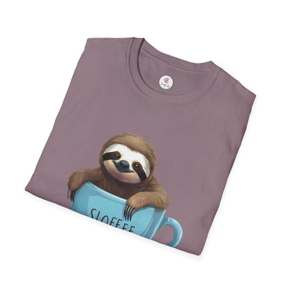 Sloffee Sloth Coffee Cup T-Shirt