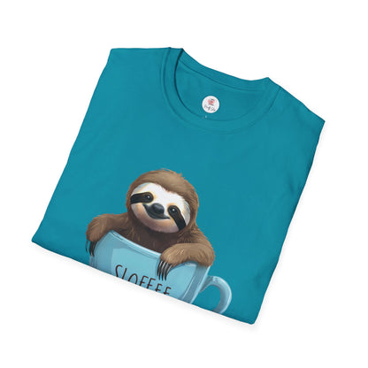 Sloffee Sloth Coffee Cup T-Shirt