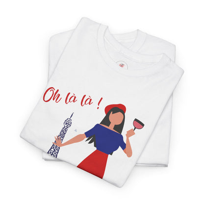 Parisian Wine & Eiffel T-Shirt — Oh La La! French Travel Tee