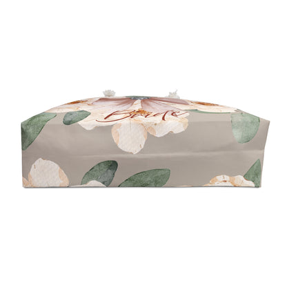 Floral Bride Weekender Bag - Perfect for Bridal Showers, Bachelorette Parties, Travel, Gifts, & Beach Days - Bride To Be