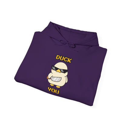 Hoodie — 'Duck You' Funny Cool Sunglasses Duck Graphic Pullover