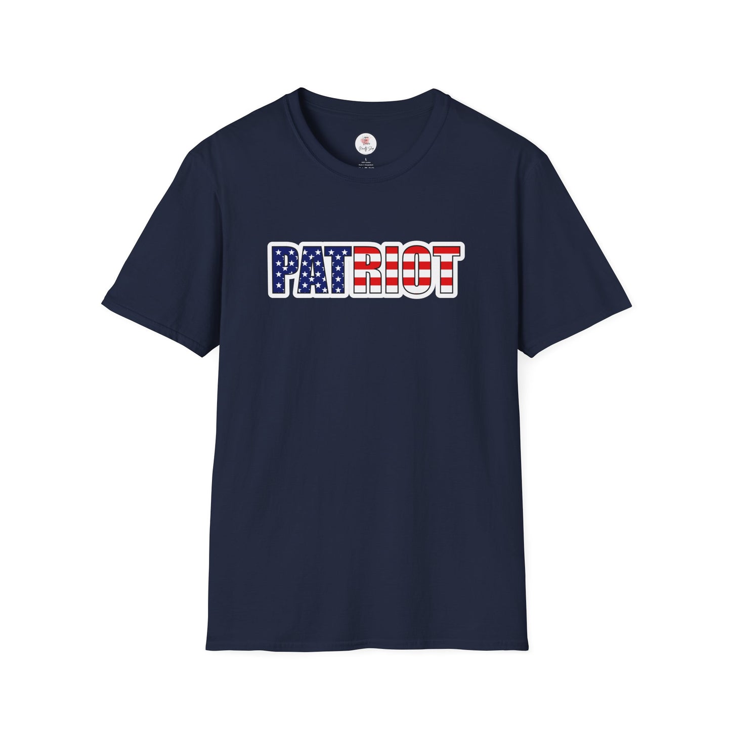 Patriot Flag Tee — "PATRIOT" American Flag Graphic T-Shirt