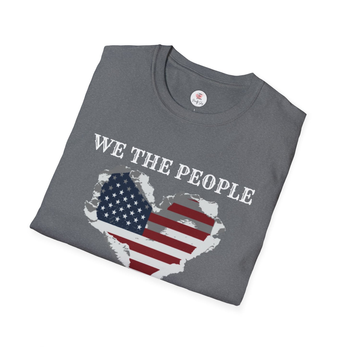 We The People T-Shirt — American Flag Heart, 250 Years of Freedom Patriotic Tee