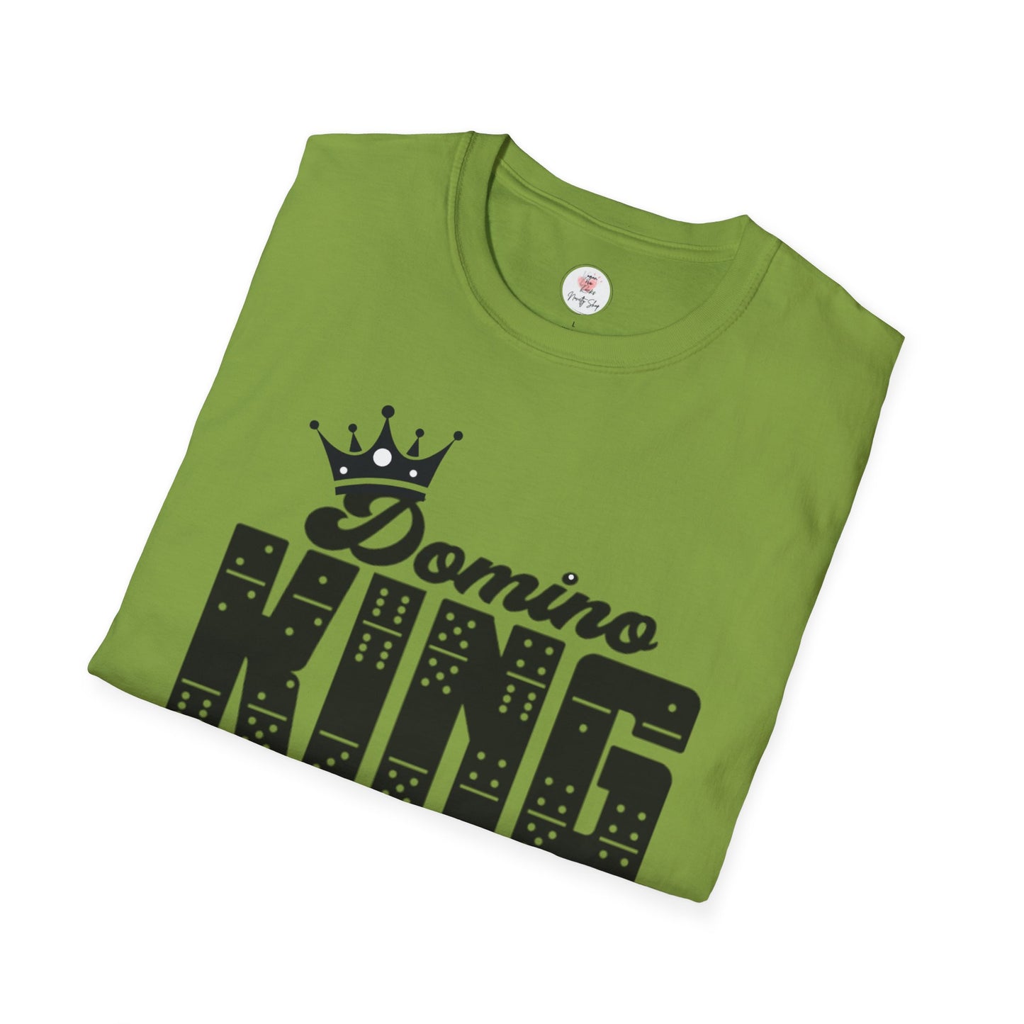 Domino King T-Shirt — Crowned Dominoes Graphic Tee for Game Night