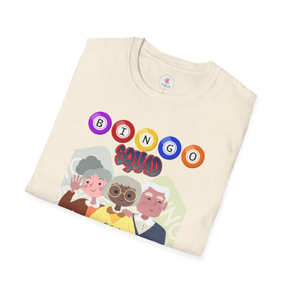 Bingo Squad T-Shirt — Cute Senior Friends Bingo Night Graphic Tee