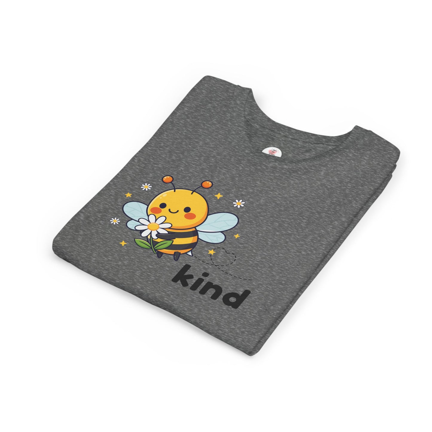 Kids Bee "Kind" T-Shirt — Cute Bumblebee Graphic Youth Tee