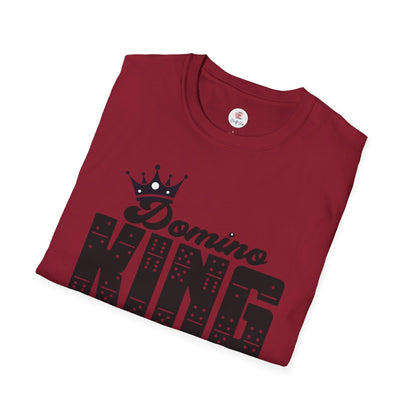 Domino King T-Shirt — Crowned Dominoes Graphic Tee for Game Night