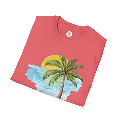 Retirement T-Shirt — "It's 5 O'Clock Everywhere" Tropical Vacation Tee