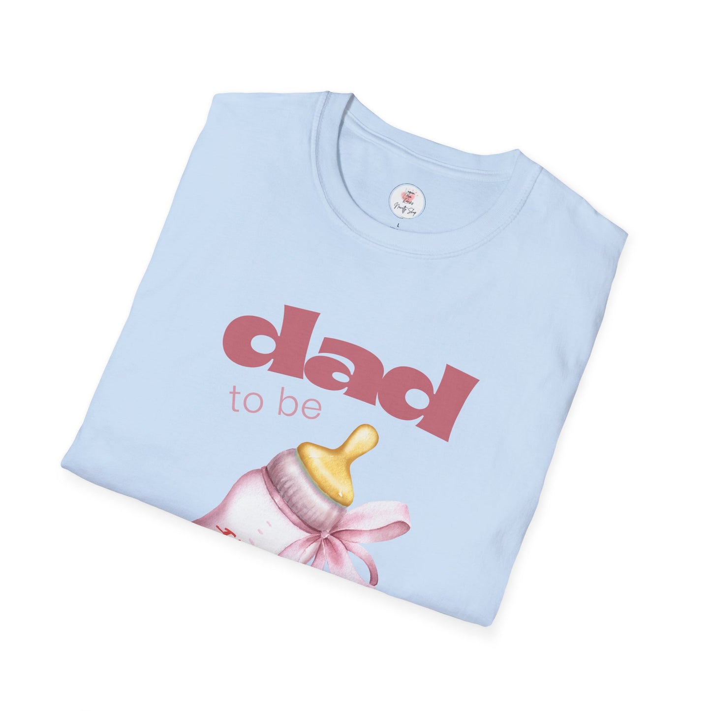 Dad-To-Be Baby Bottle Tee — New Dad Announcement Shirt