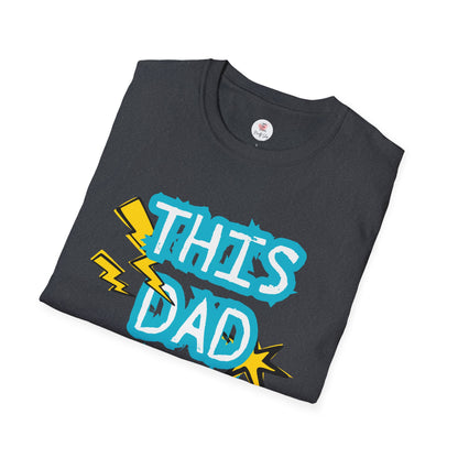 This Dad Rocks T-Shirt — Fun Retro Lightning Father’s Day Tee