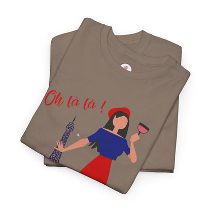Parisian Wine & Eiffel T-Shirt — Oh La La! French Travel Tee