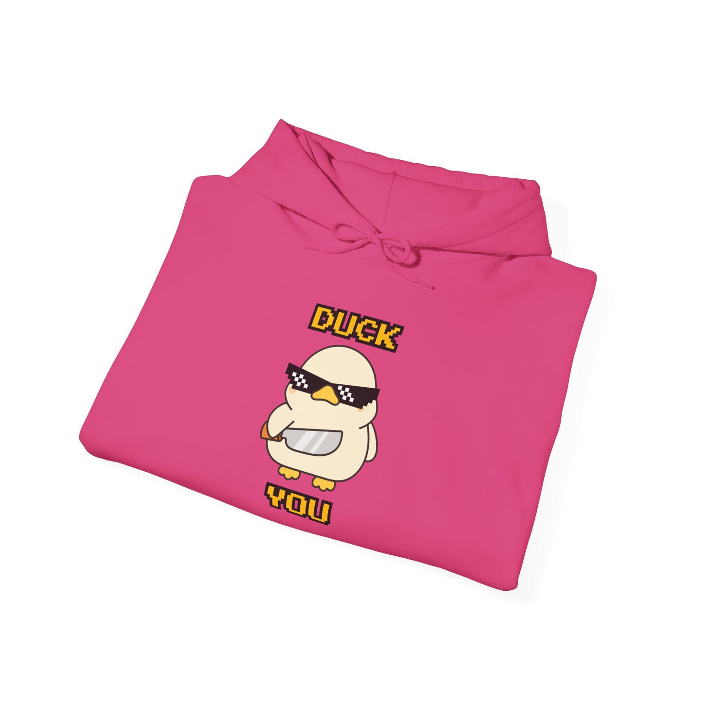 Hoodie — 'Duck You' Funny Cool Sunglasses Duck Graphic Pullover