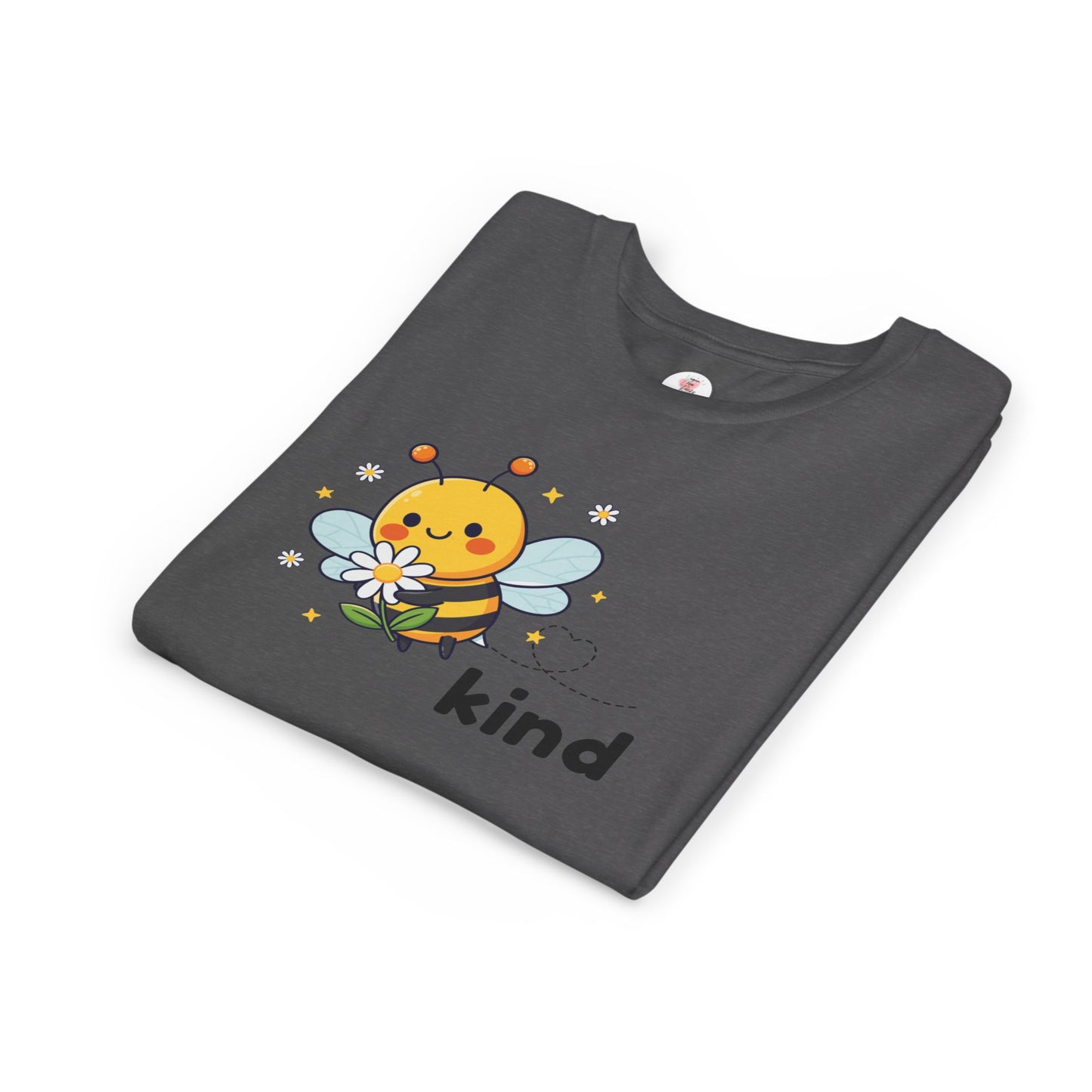 Kids Bee "Kind" T-Shirt — Cute Bumblebee Graphic Youth Tee