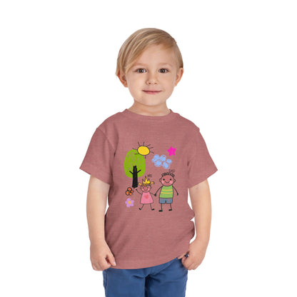 Toddler Tee — Cute Hand-Drawn 'Me & Dad' Family Shirt for Kids