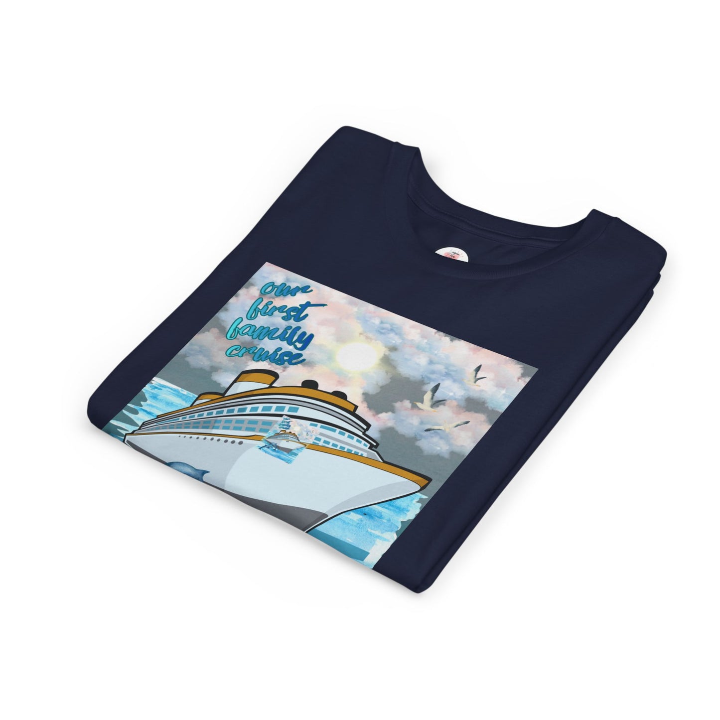 Cruise Ship Tee — "Our First Family Cruise" Youth T-Shirt