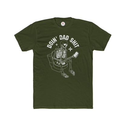 Doin' Dad Shit Skeleton Cotton Crew T-shirt