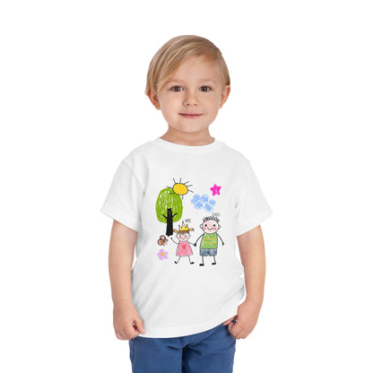 Toddler Tee — Cute Hand-Drawn 'Me & Dad' Family Shirt for Kids
