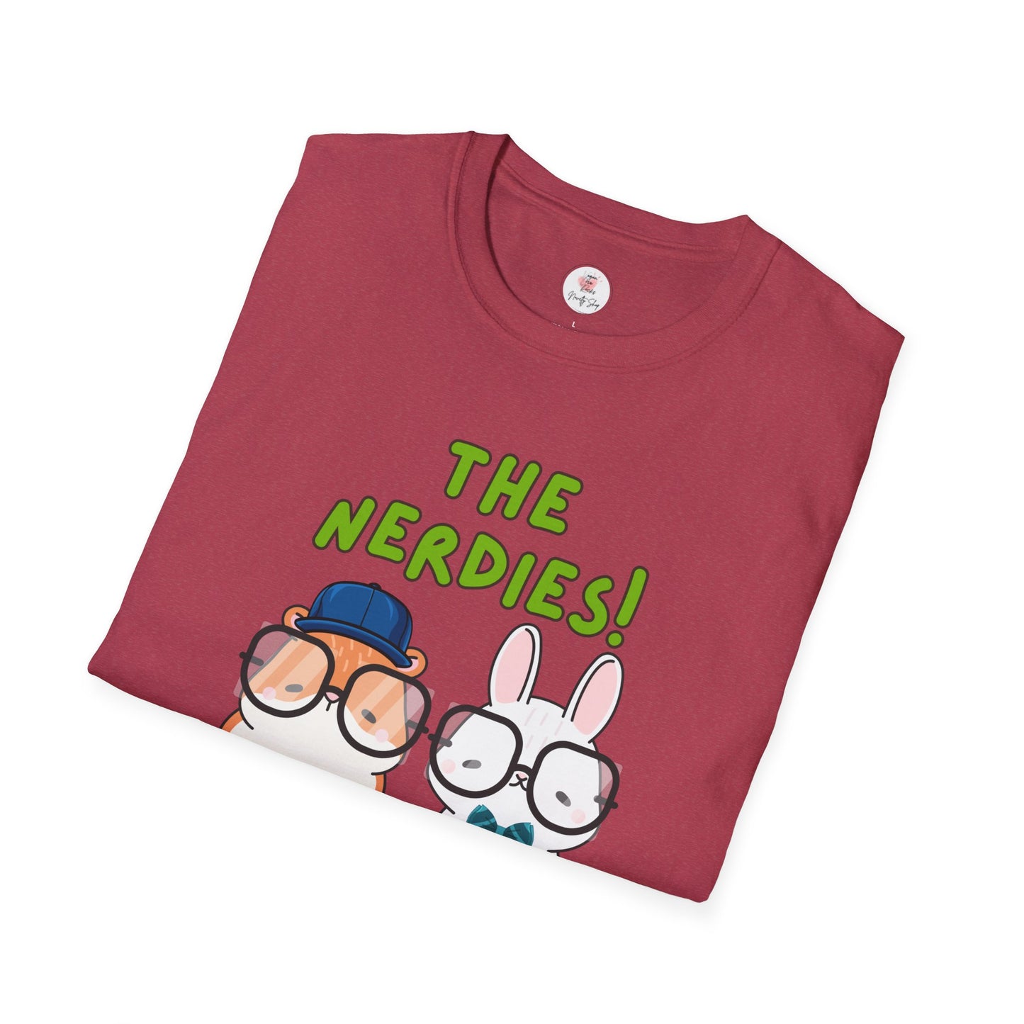 The Nerdies! Cute Animal Nerds Graphic T-Shirt