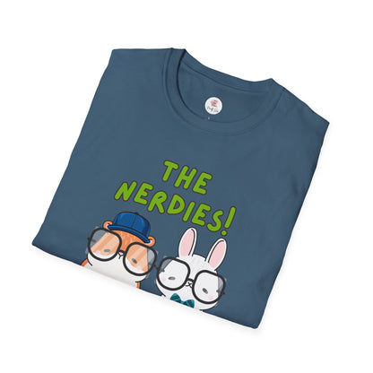The Nerdies! Cute Animal Nerds Graphic T-Shirt