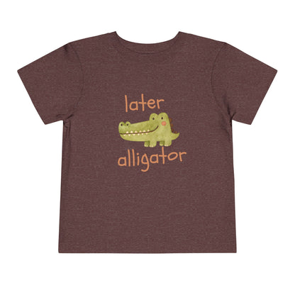 Later Alligator Toddler Tee — Cute Crocodile Graphic Shirt