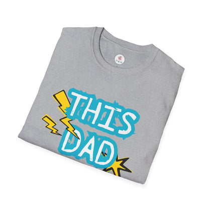 This Dad Rocks T-Shirt — Fun Retro Lightning Father’s Day Tee