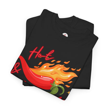 Hot & Spicy T-Shirt — Flaming Chili Pepper Graphic Tee