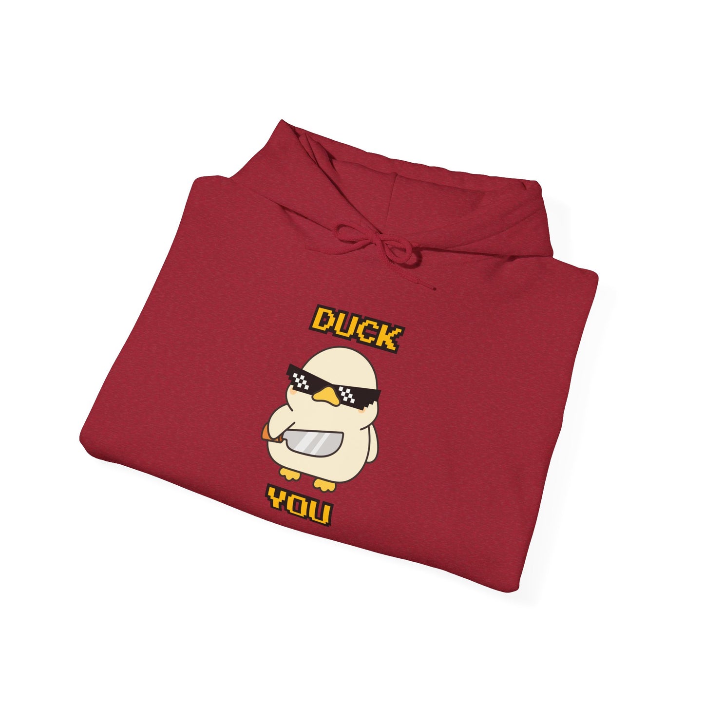 Hoodie — 'Duck You' Funny Cool Sunglasses Duck Graphic Pullover