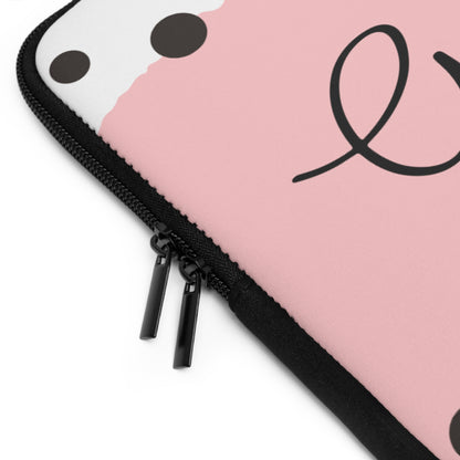 Girl Boss Pink Polka Dot Laptop Sleeve