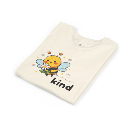 Kids Bee "Kind" T-Shirt — Cute Bumblebee Graphic Youth Tee