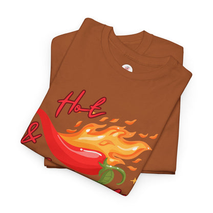 Hot & Spicy T-Shirt — Flaming Chili Pepper Graphic Tee
