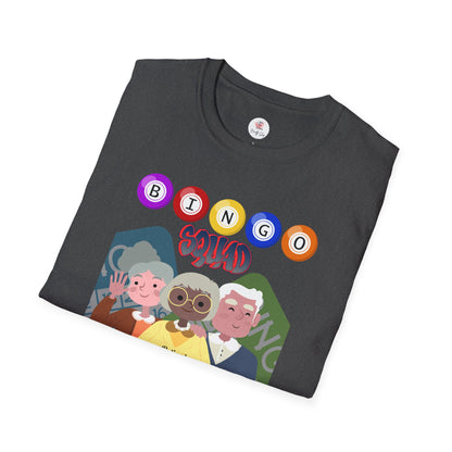 Bingo Squad T-Shirt — Cute Senior Friends Bingo Night Graphic Tee