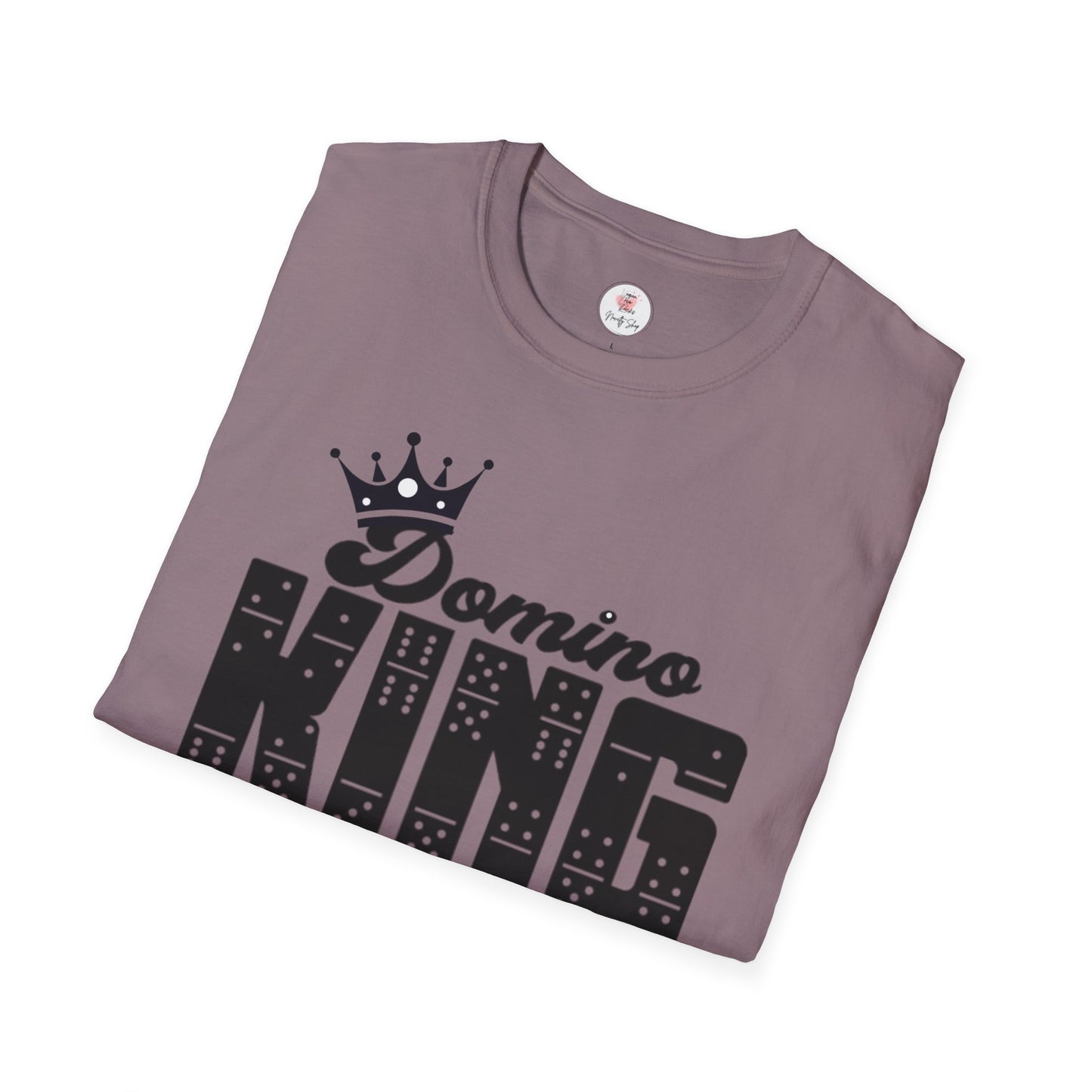 Domino King T-Shirt — Crowned Dominoes Graphic Tee for Game Night