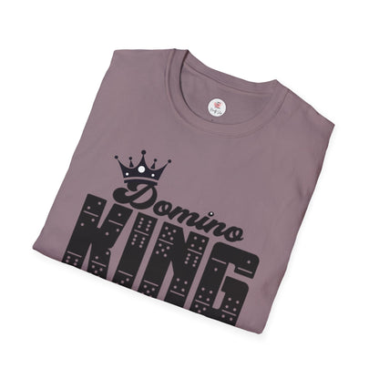 Domino King T-Shirt — Crowned Dominoes Graphic Tee for Game Night