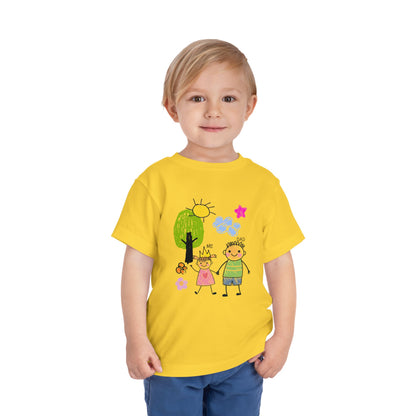 Toddler Tee — Cute Hand-Drawn 'Me & Dad' Family Shirt for Kids