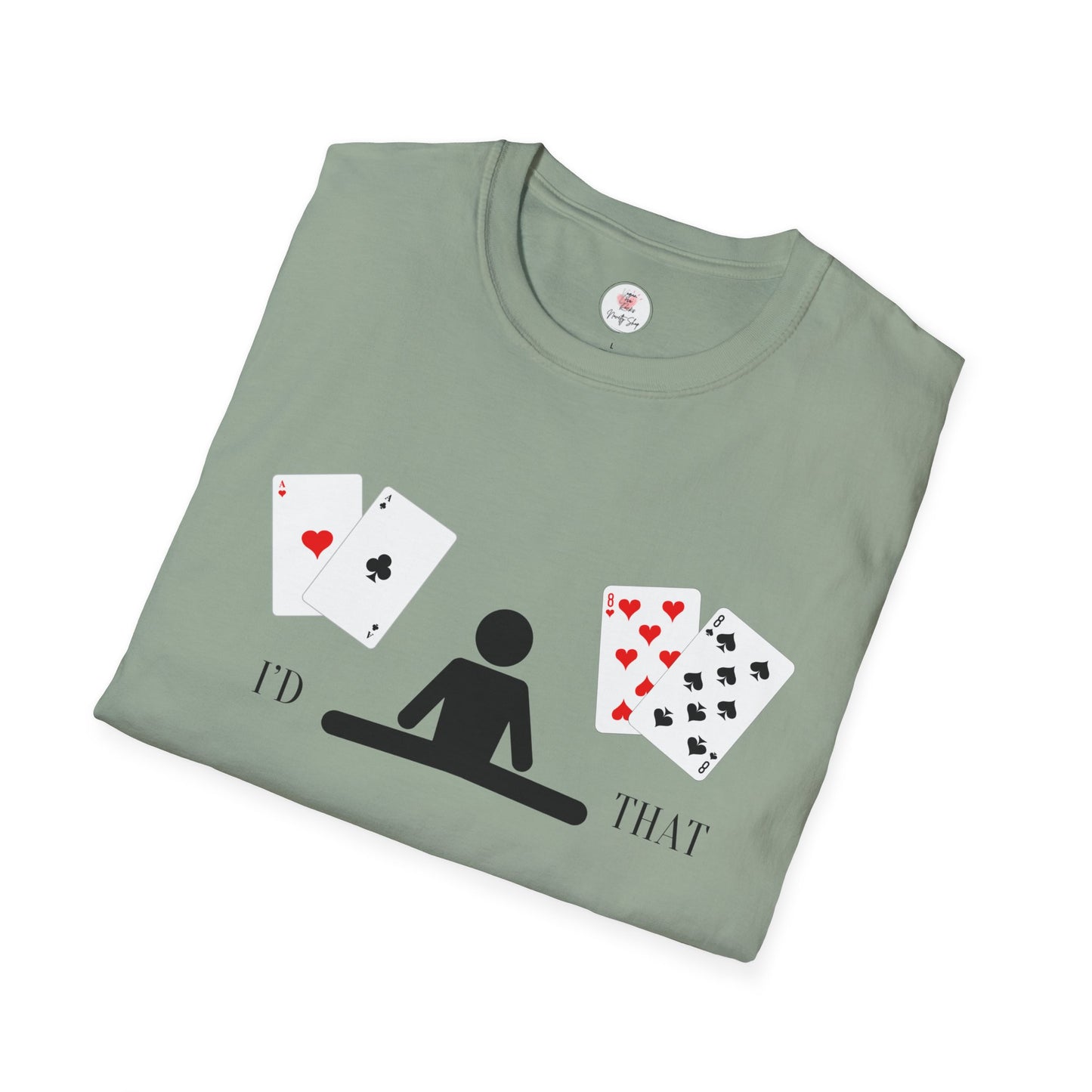 Blackjack T-Shirt — 'I'd Split That' Card Dealer Graphic Tee