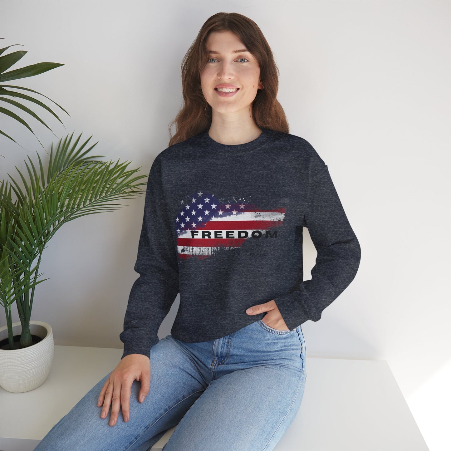 Patriot Charlie Kirk Freedom Crewneck Sweatshirt