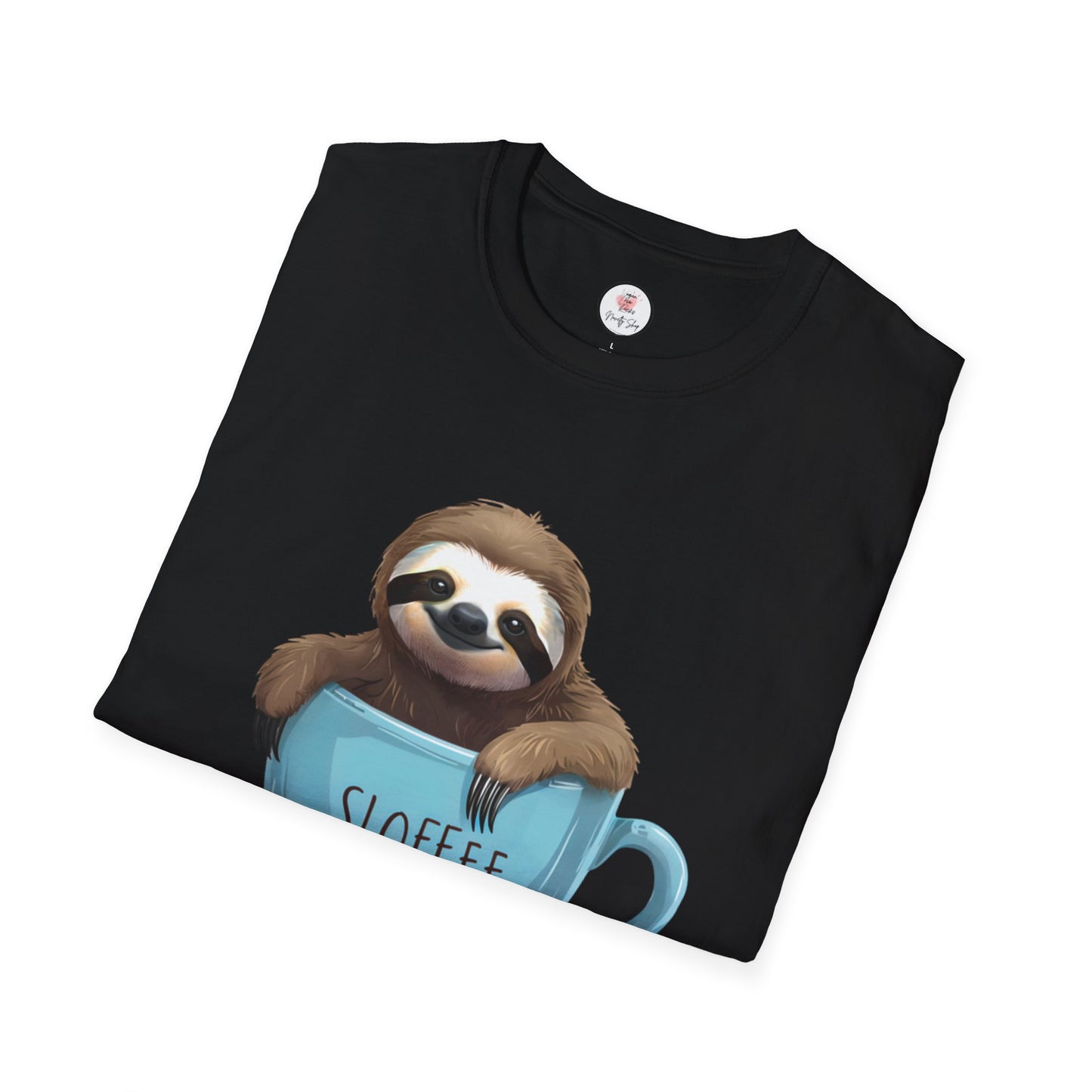 Sloffee Sloth Coffee Cup T-Shirt