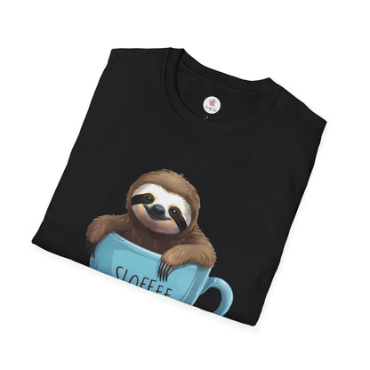 Sloffee Sloth Coffee Cup T-Shirt