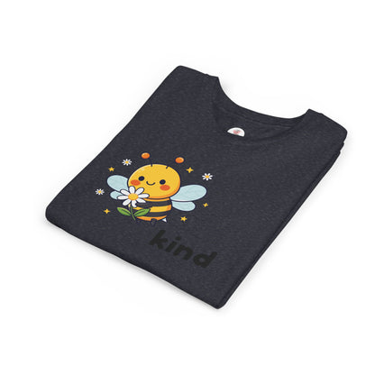 Kids Bee "Kind" T-Shirt — Cute Bumblebee Graphic Youth Tee