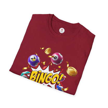Bingo Balls Graphic T-Shirt — "BINGO!" Colorful Game Night Tee