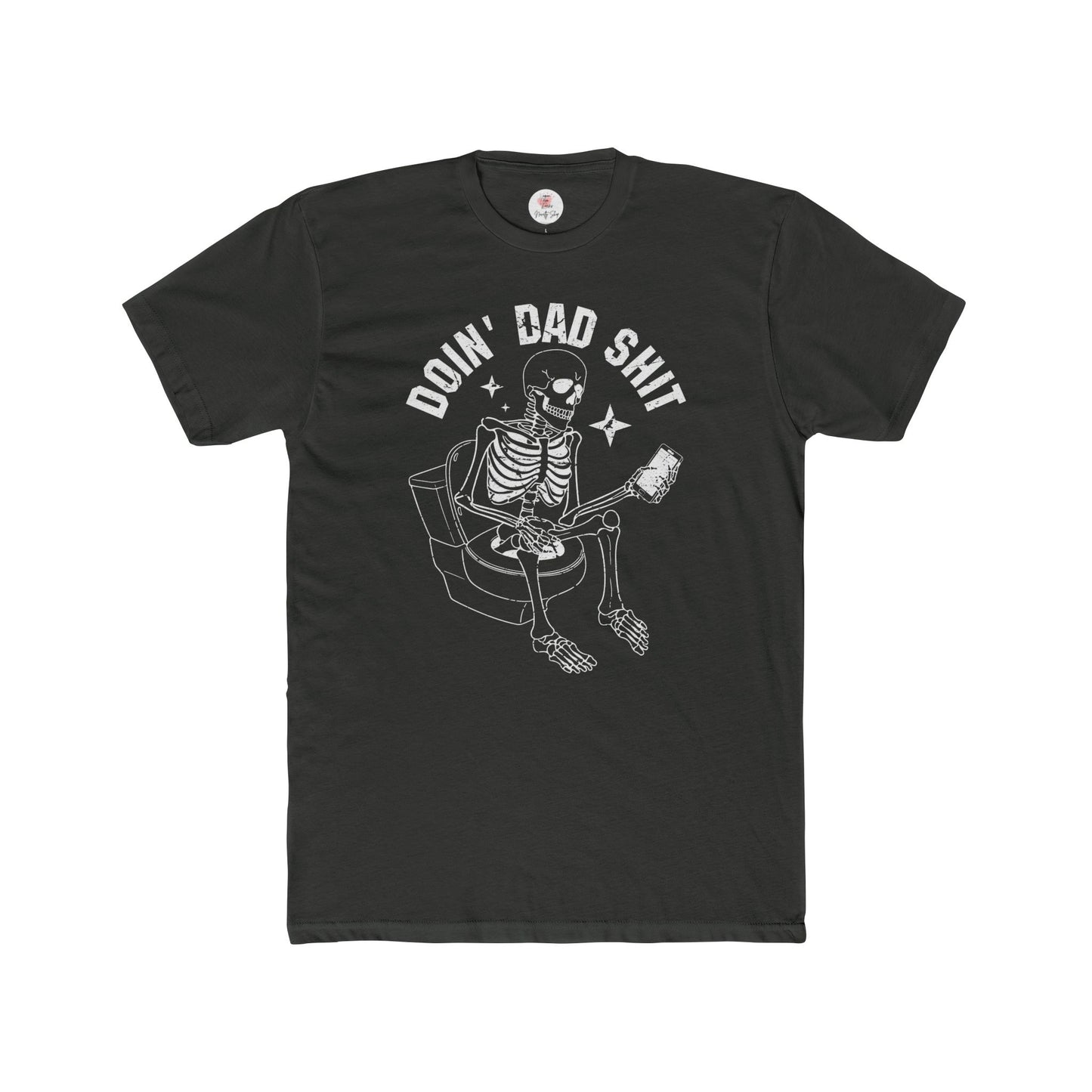 Doin' Dad Shit Skeleton Cotton Crew T-shirt